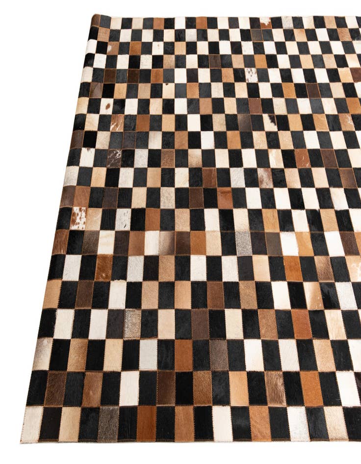 Detail image of  5' x 8' Cowhide Leather Rug