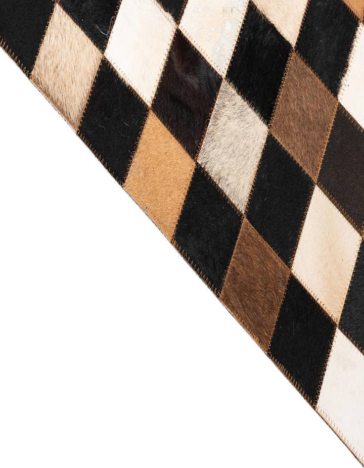 Detail image of  5' x 8' Cowhide Leather Rug
