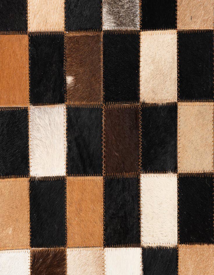 Detail image of  5' x 8' Cowhide Leather Rug