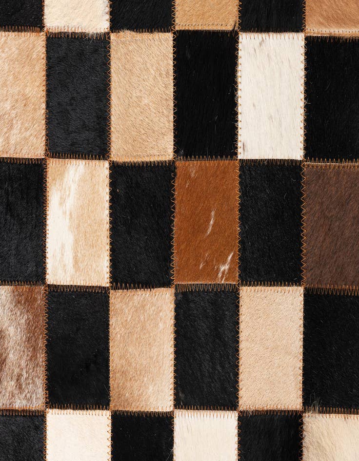 Detail image of  5' x 8' Cowhide Leather Rug
