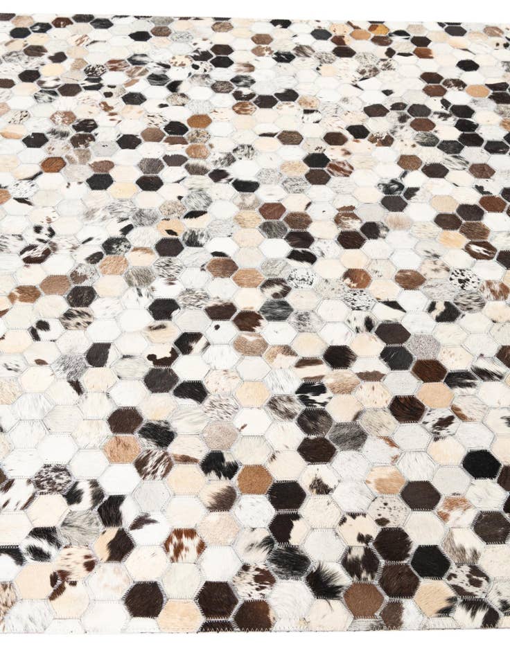 Detail image of  5' x 8' Cowhide Leather Rug