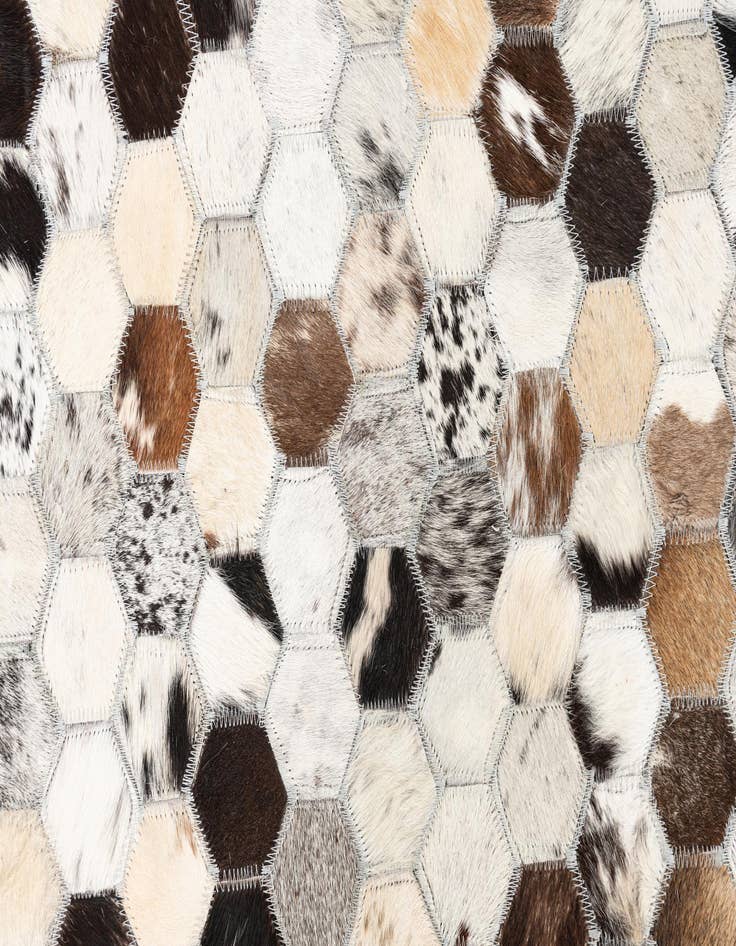Detail image of  5' x 8' Cowhide Leather Rug