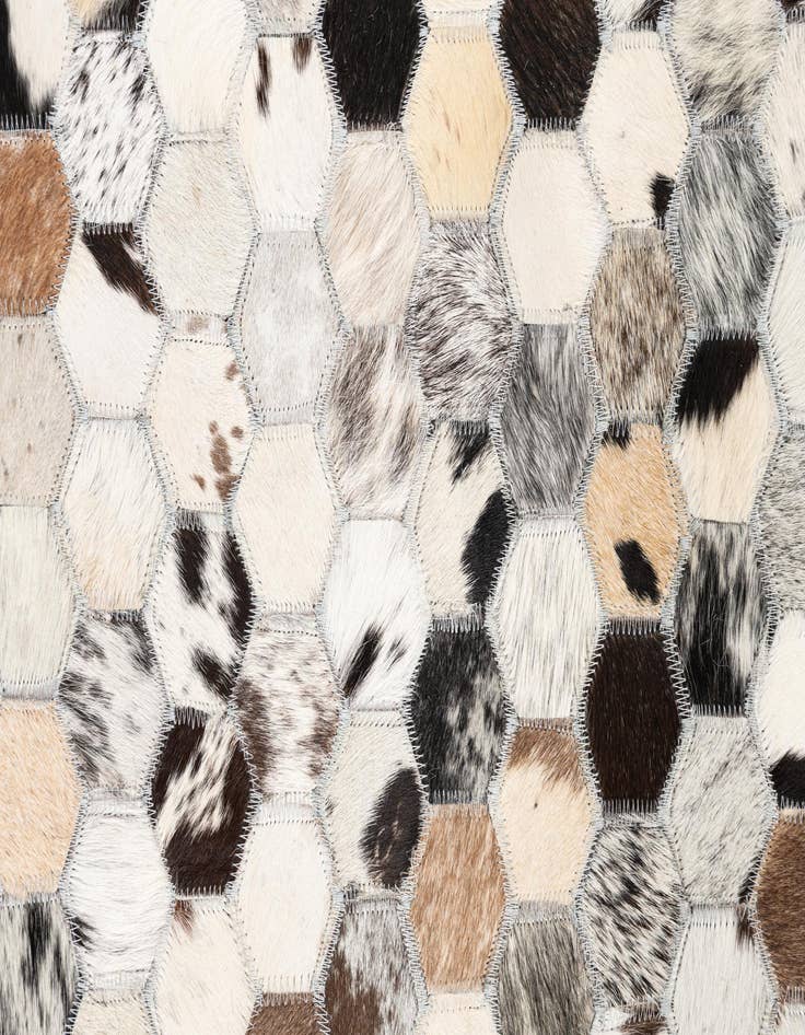Detail image of  5' x 8' Cowhide Leather Rug