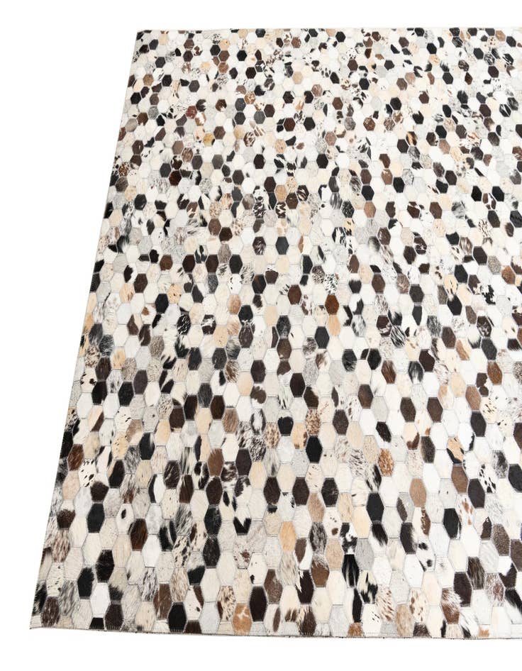 Detail image of  5' x 8' Cowhide Leather Rug