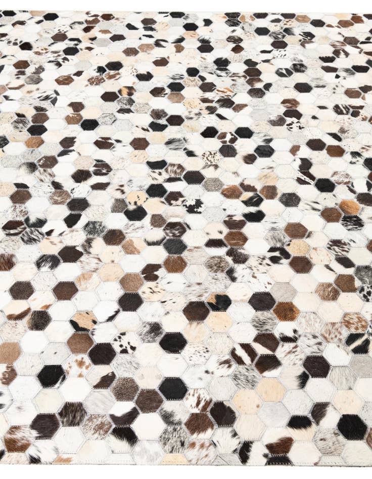 Detail image of  5' x 8' Cowhide Leather Rug