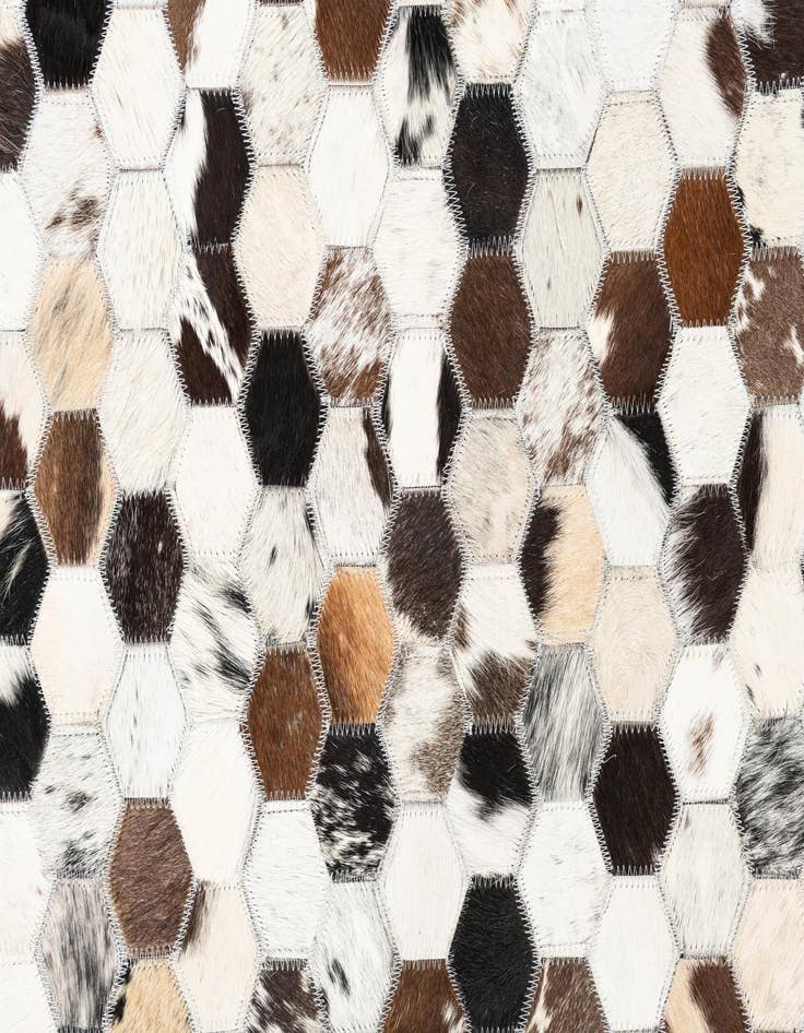 Detail image of  5' x 8' Cowhide Leather Rug