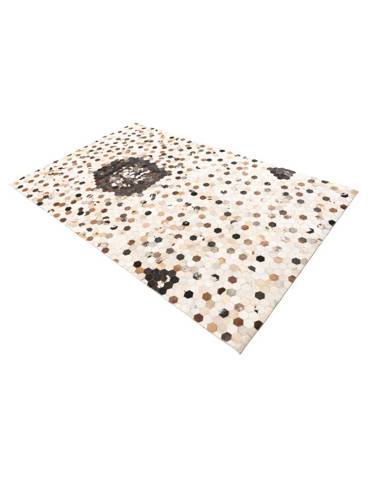 Detail image of  5' x 7' 10 Cowhide Leather Rug