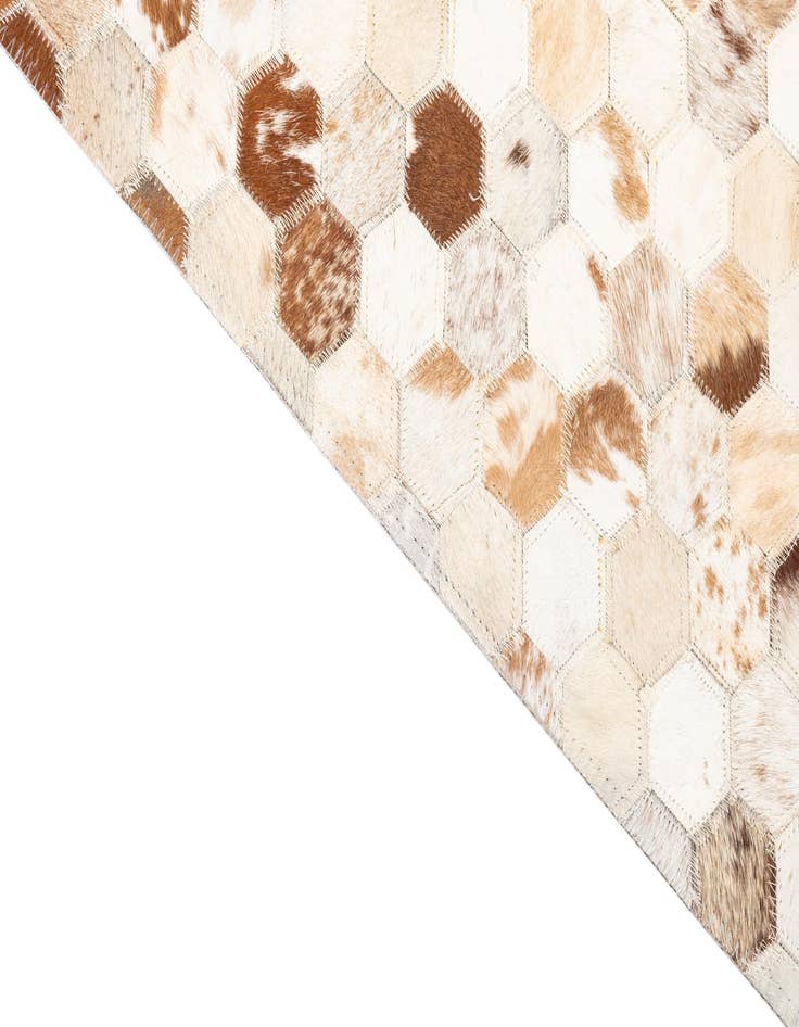 Detail image of  5' 2 x 8' Cowhide Leather Rug