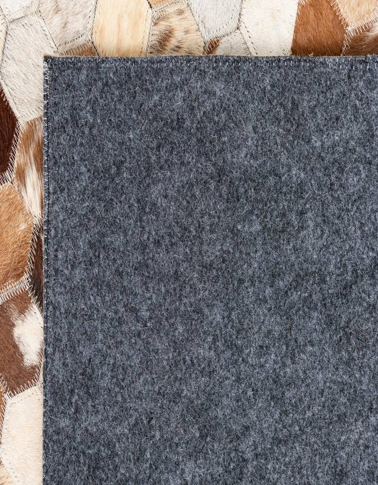 Detail image of  5' 2 x 8' Cowhide Leather Rug