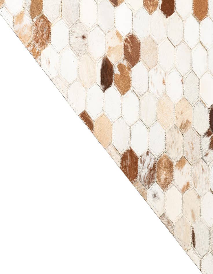 Detail image of  5' x 8' Cowhide Leather Rug
