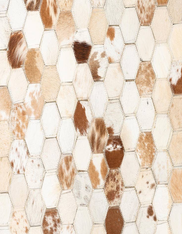 Detail image of  5' x 8' Cowhide Leather Rug