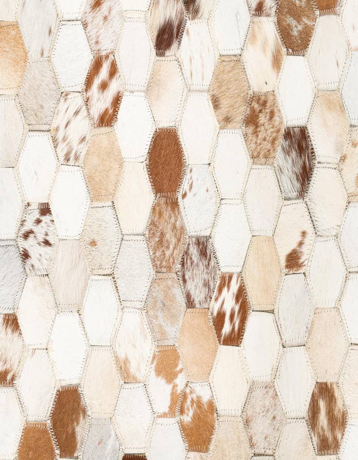 Detail image of  5' x 8' Cowhide Leather Rug