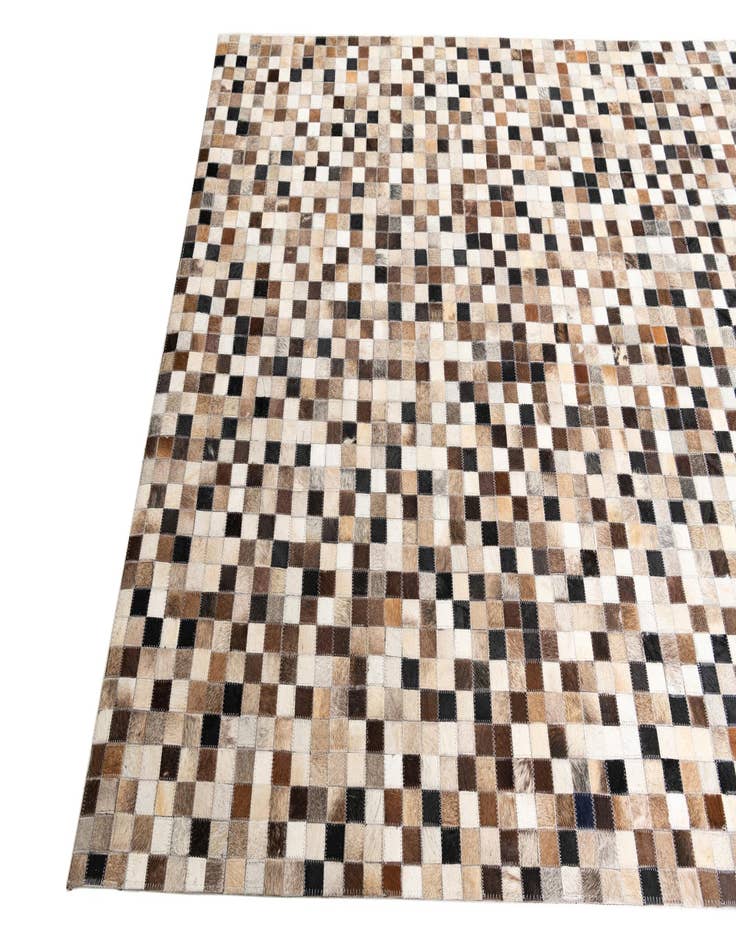 Detail image of  5' x 8' Cowhide Leather Rug