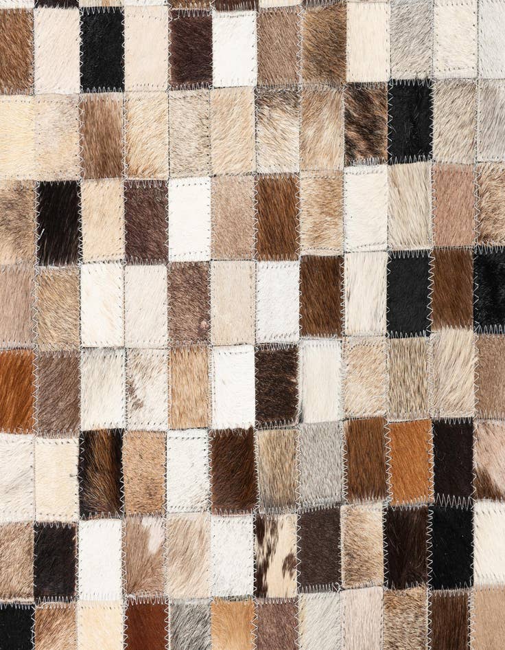 Detail image of  5' x 8' Cowhide Leather Rug