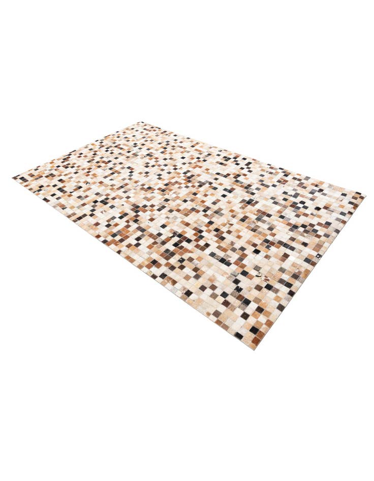 Detail image of  5' x 7' 10 Cowhide Leather Rug