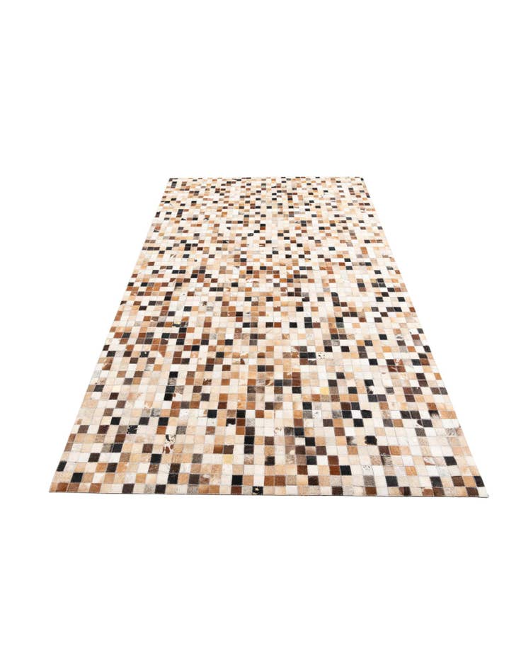 Detail image of  5' x 7' 10 Cowhide Leather Rug