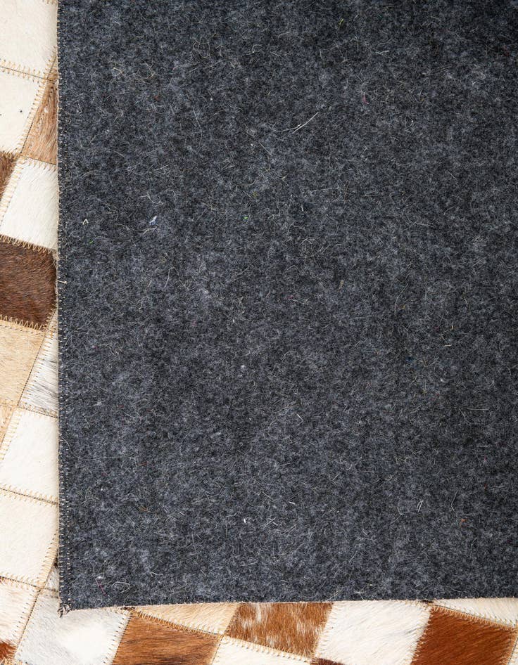 Detail image of  5' x 7' 10 Cowhide Leather Rug