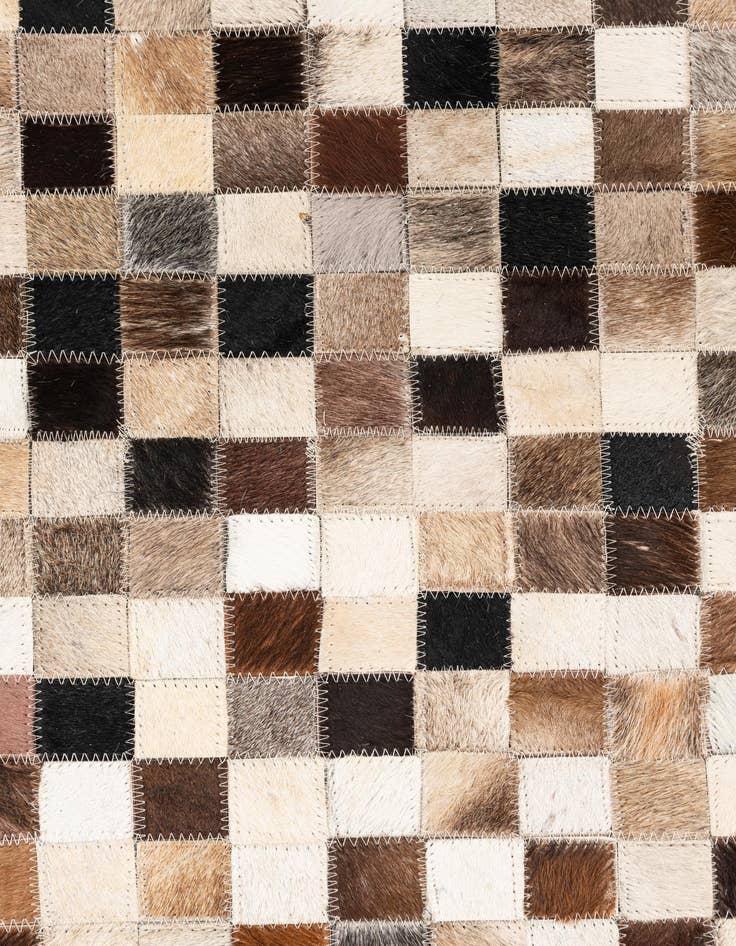 Detail image of  5' x 8' Cowhide Leather Rug