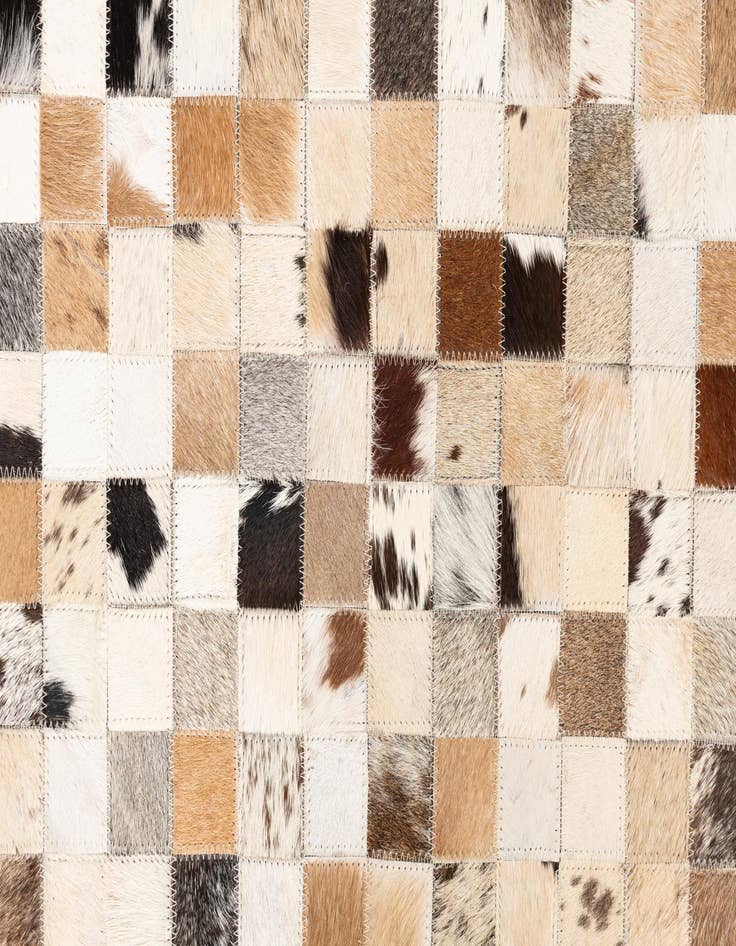 Detail image of  5' x 8' Cowhide Leather Rug