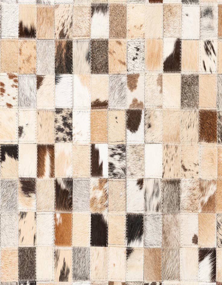 Detail image of  5' x 8' Cowhide Leather Rug