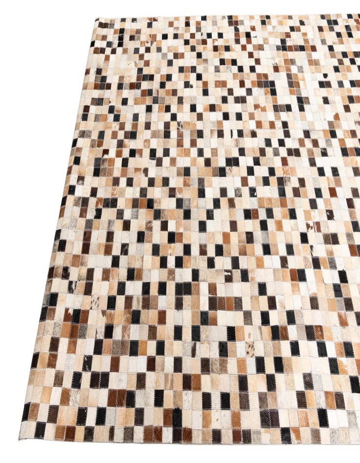 Detail image of  5' x 8' Cowhide Leather Rug