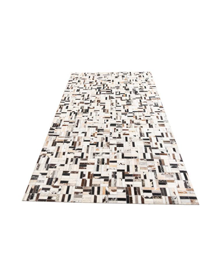 Detail image of  5' x 7' 10 Cowhide Leather Rug
