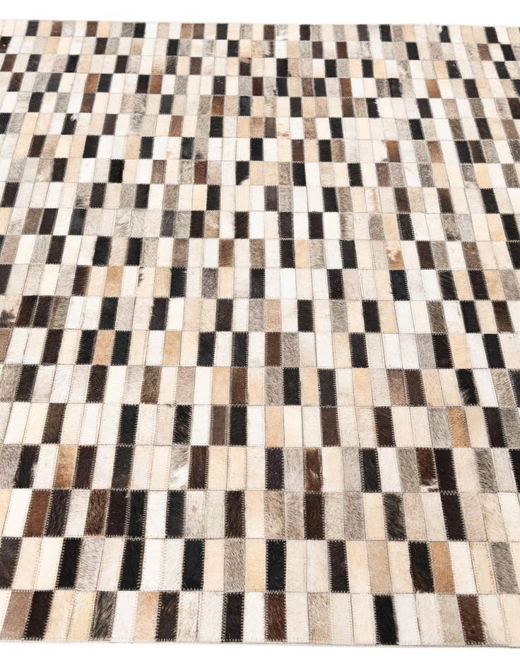 Detail image of  5' x 8' Cowhide Leather Rug