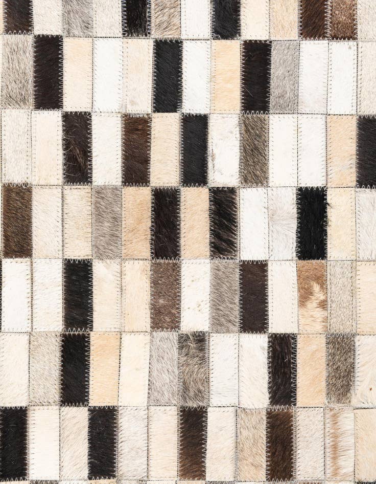 Detail image of  5' x 8' Cowhide Leather Rug