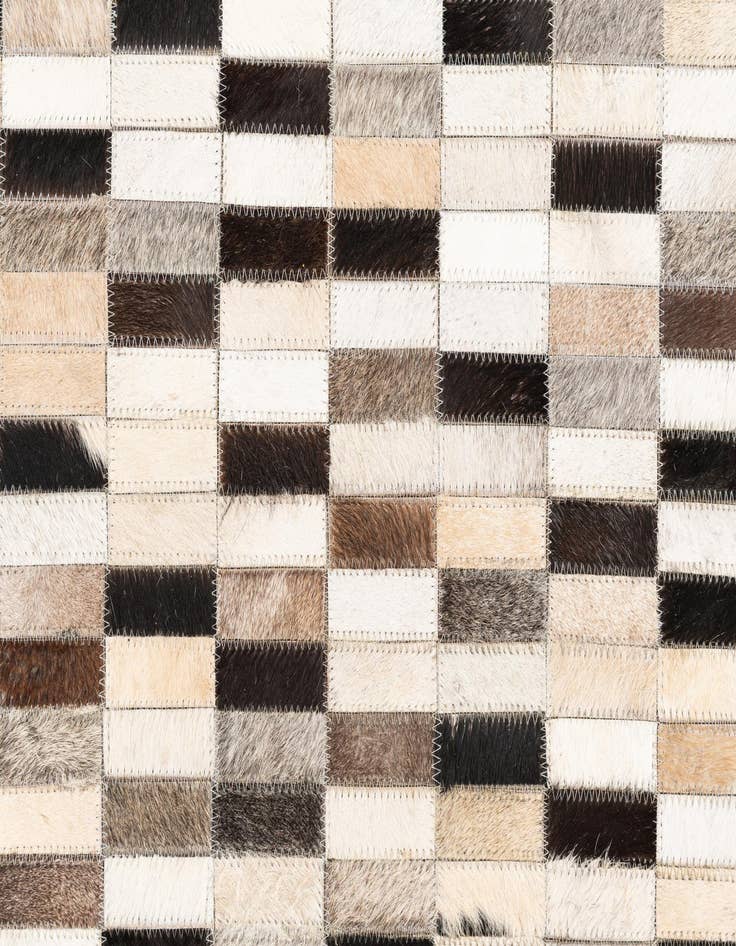 Detail image of  5' x 8' Cowhide Leather Rug