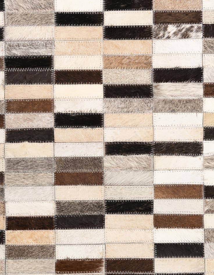 Detail image of  5' x 7' 10 Cowhide Leather Rug