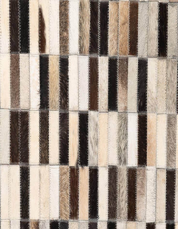 Detail image of  5' x 7' 10 Cowhide Leather Rug