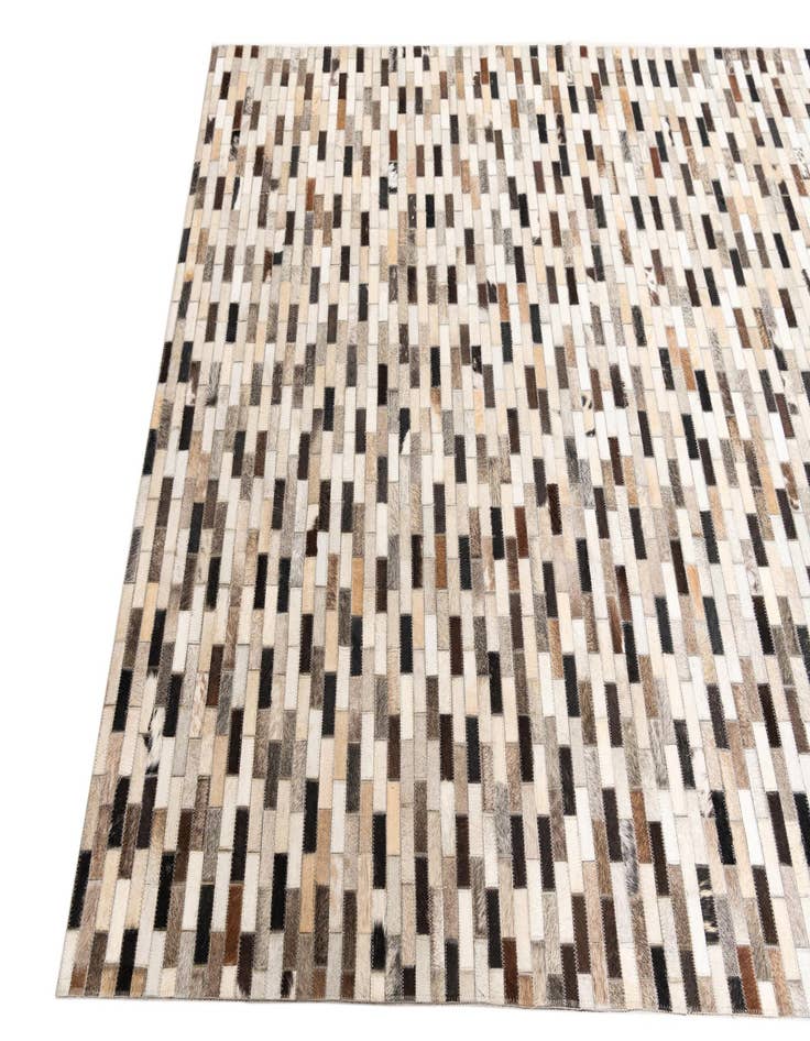 Detail image of  5' x 7' 9 Cowhide Leather Rug