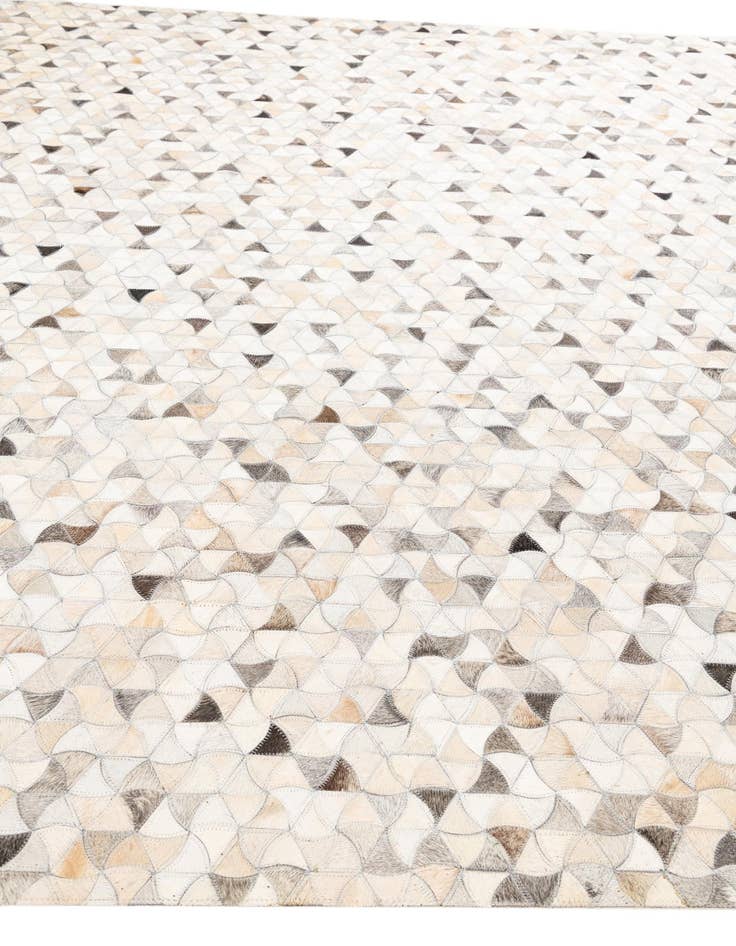 Detail image of  7' 10 x 9' 9 Cowhide Leather Rug