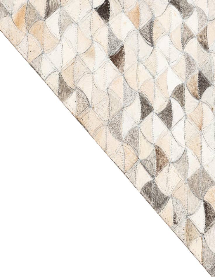 Detail image of  7' 10 x 9' 9 Cowhide Leather Rug