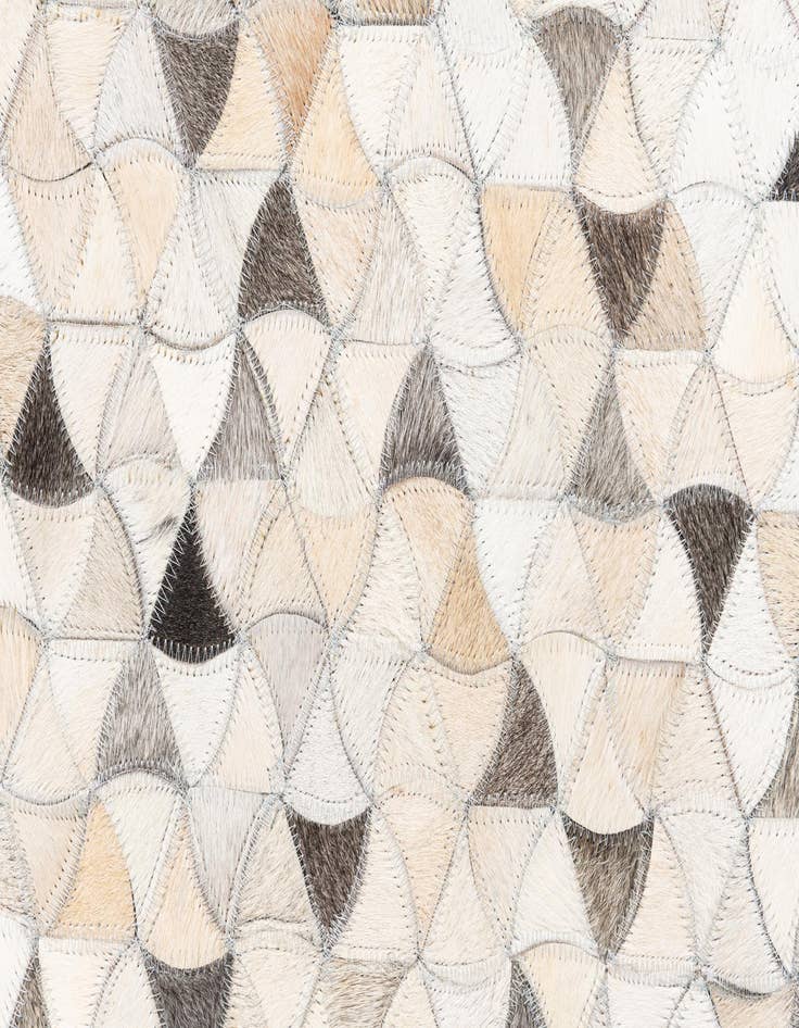 Detail image of  7' 10 x 9' 9 Cowhide Leather Rug