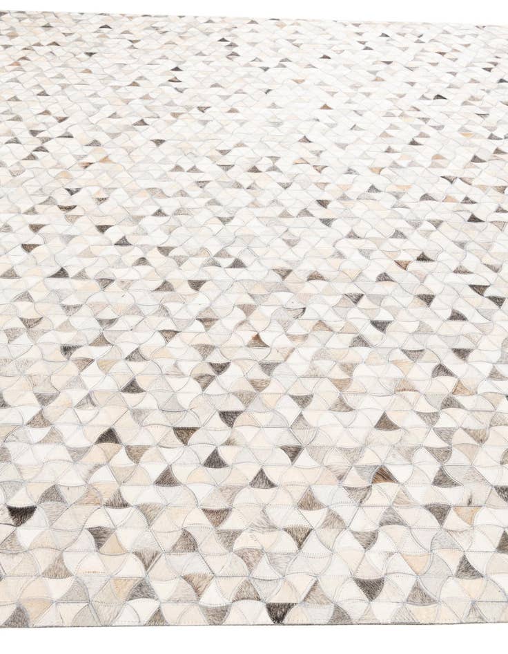 Detail image of  8' x 9' 10 Cowhide Leather Rug