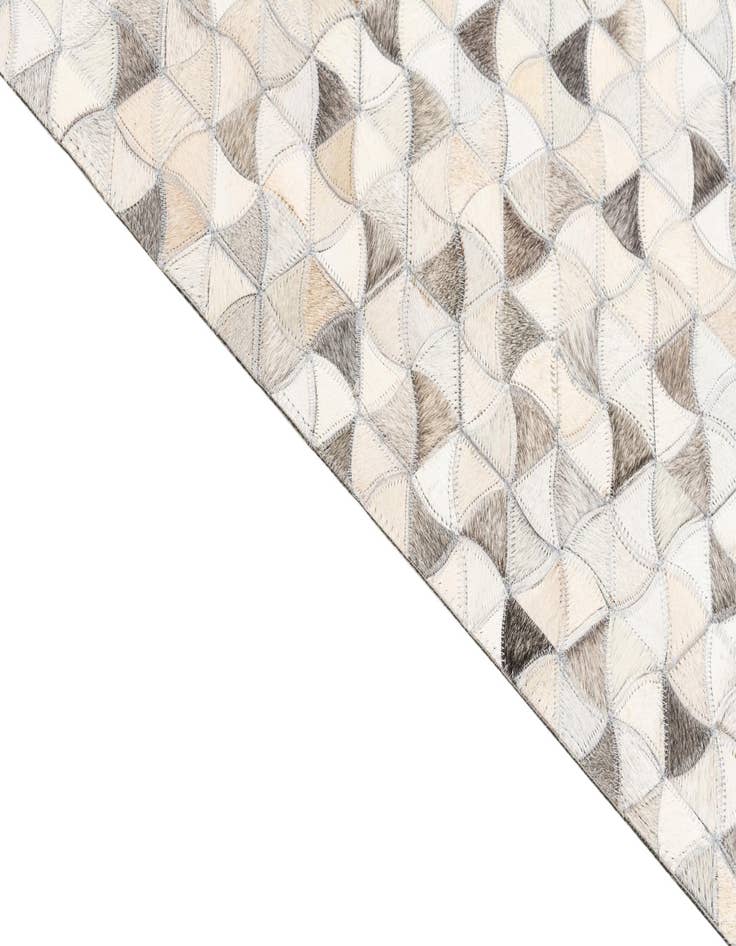 Detail image of  8' x 9' 10 Cowhide Leather Rug