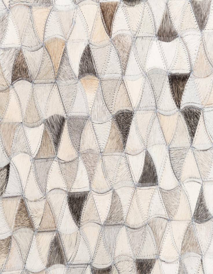 Detail image of  8' x 9' 10 Cowhide Leather Rug