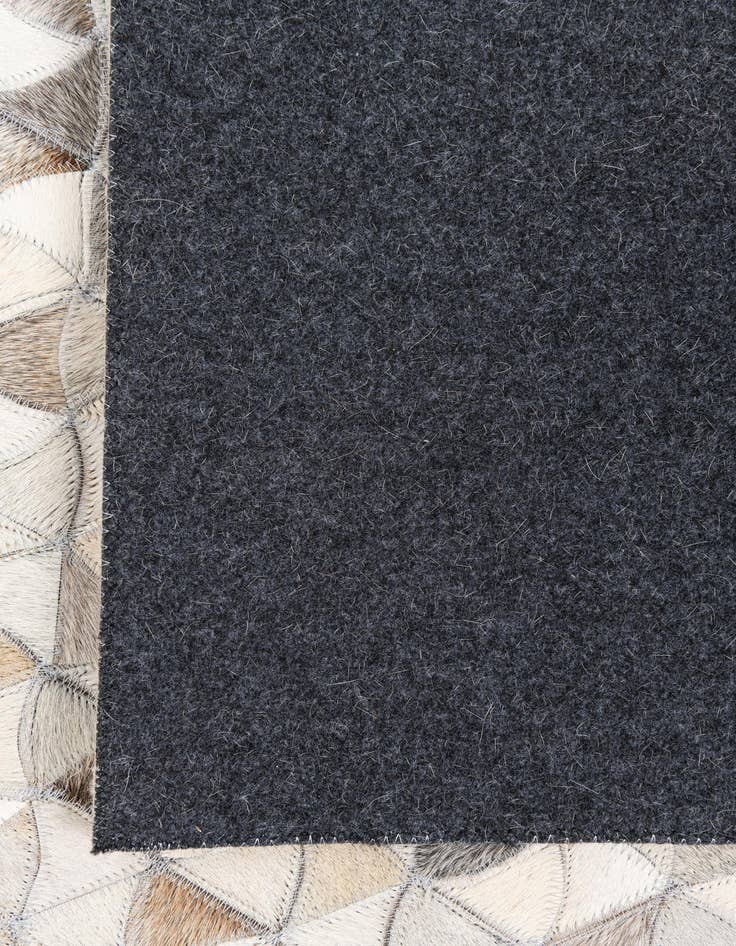 Detail image of  8' x 9' 10 Cowhide Leather Rug