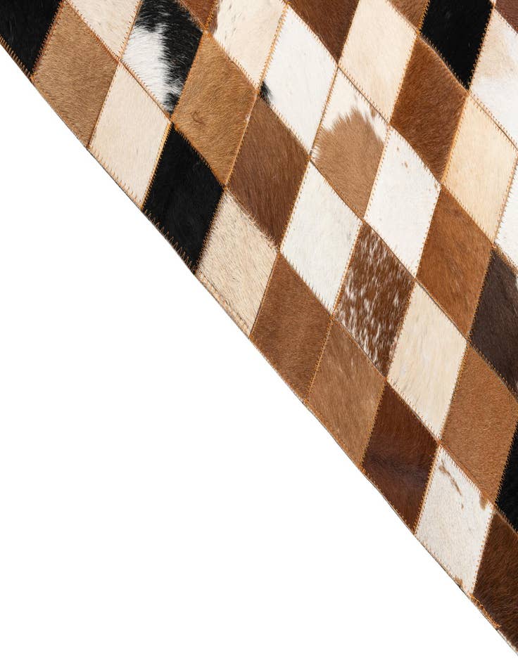 Detail image of  8' x 10' Cowhide Leather Rug