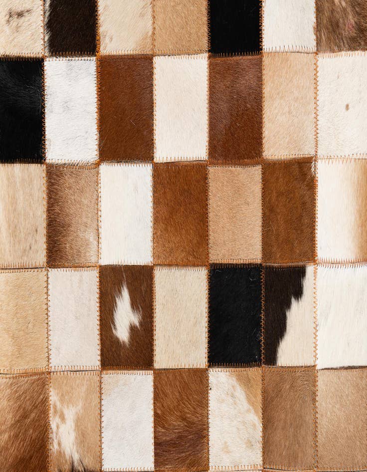 Detail image of  8' x 10' Cowhide Leather Rug