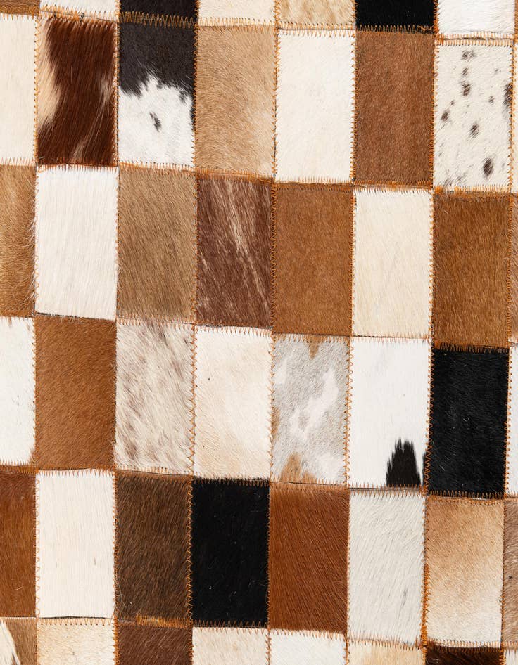 Detail image of  8' x 10' Cowhide Leather Rug
