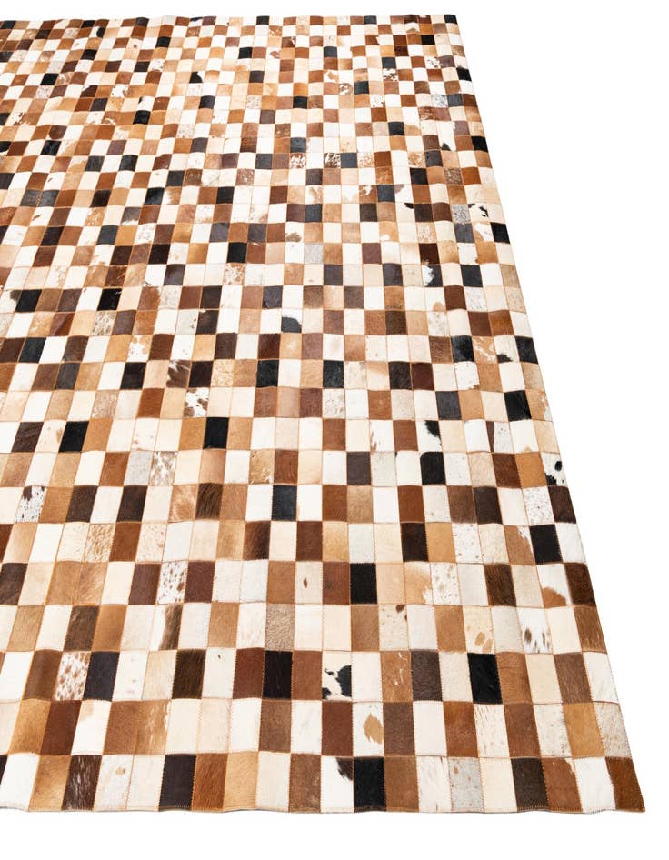 Detail image of  8' x 10' Cowhide Leather Rug