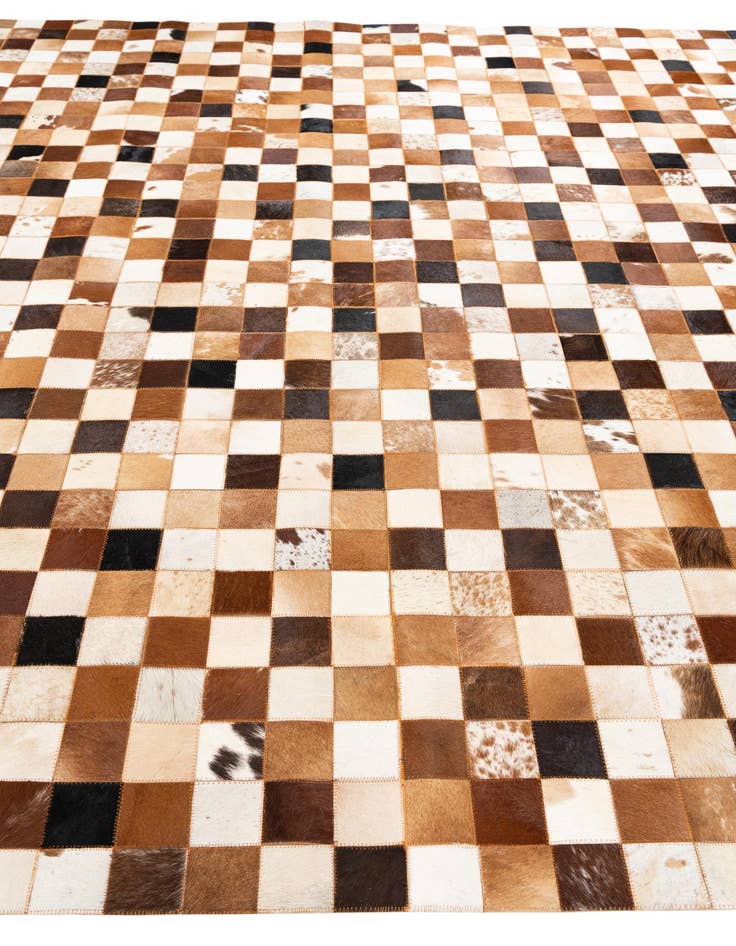 Detail image of  8' x 10' Cowhide Leather Rug