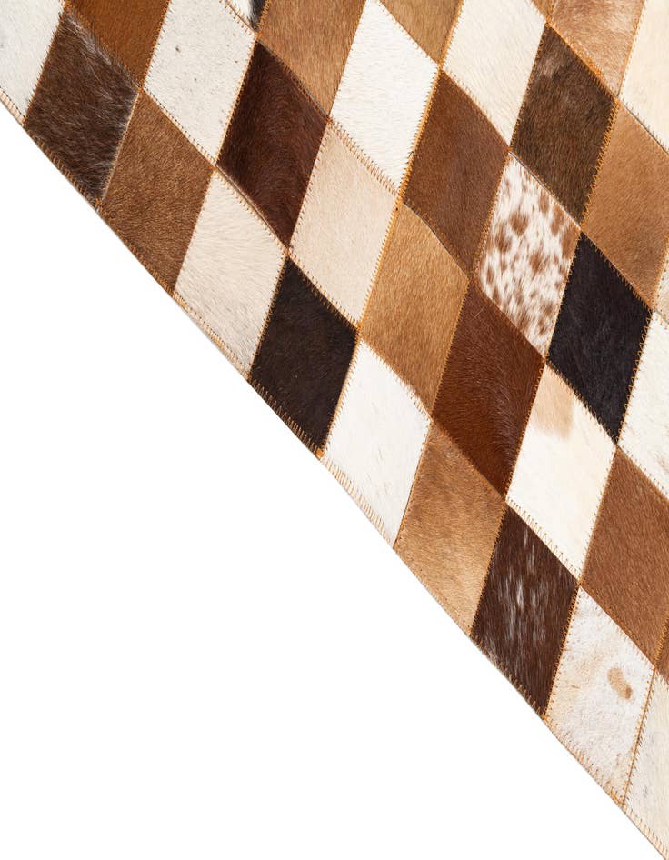 Detail image of  8' x 10' Cowhide Leather Rug