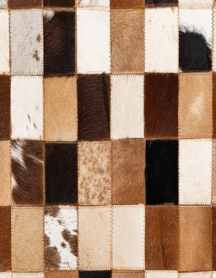 Detail image of  8' x 10' Cowhide Leather Rug