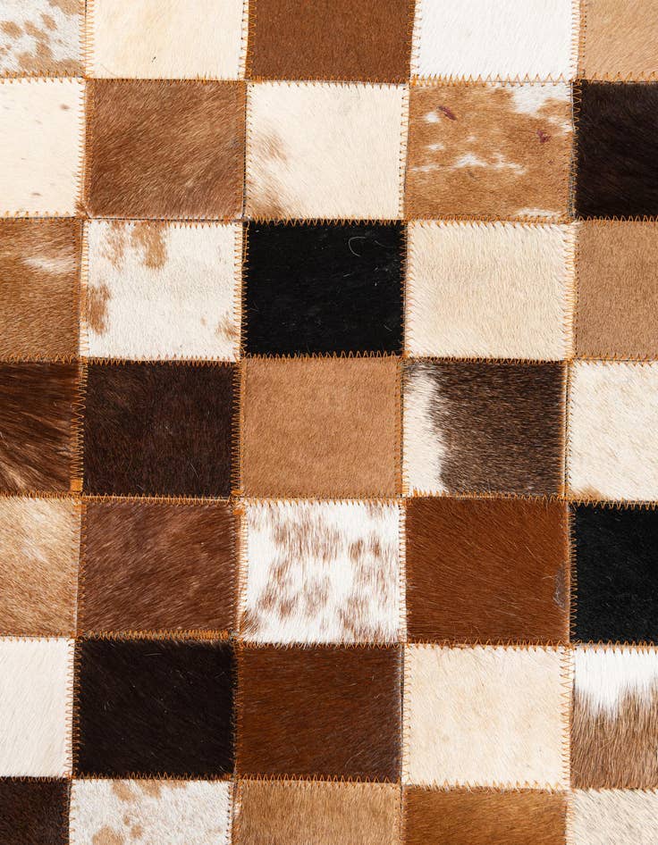 Detail image of  8' x 10' Cowhide Leather Rug