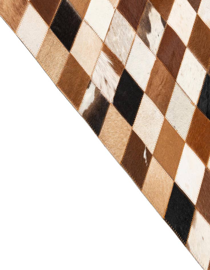 Detail image of  8' x 10' Cowhide Leather Rug