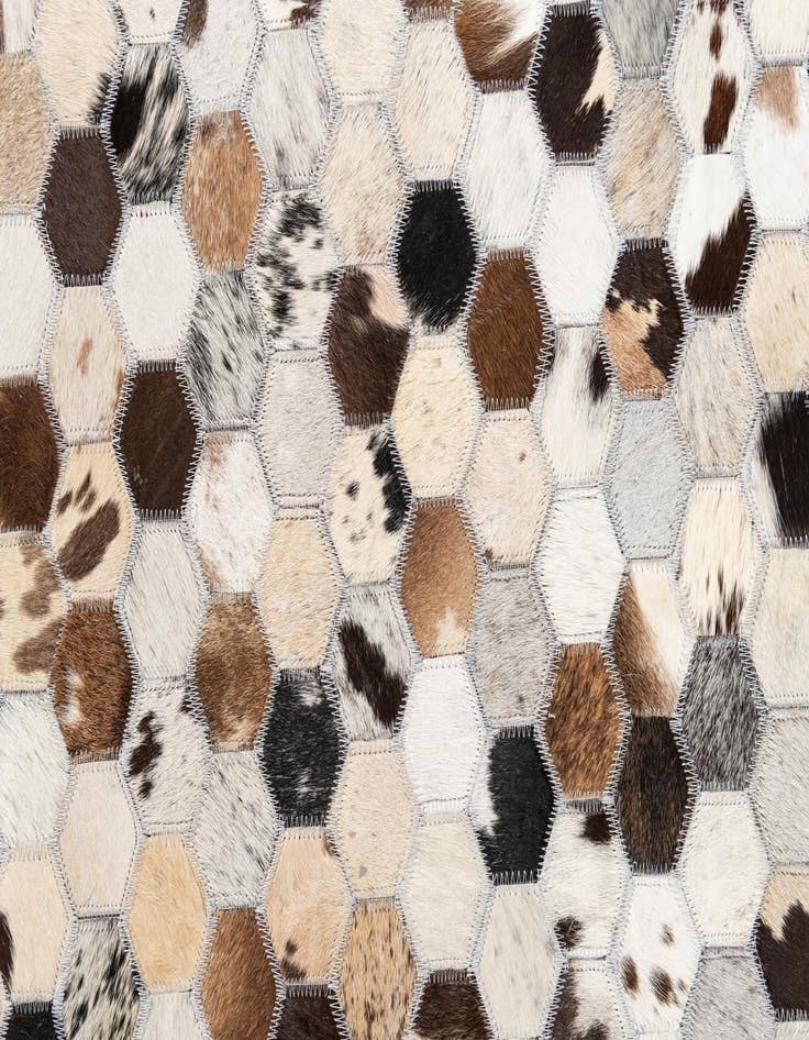 Detail image of  8' x 10' Cowhide Leather Rug