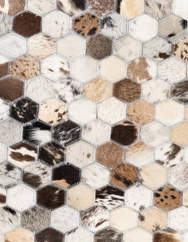 Detail image of  8' x 10' Cowhide Leather Rug